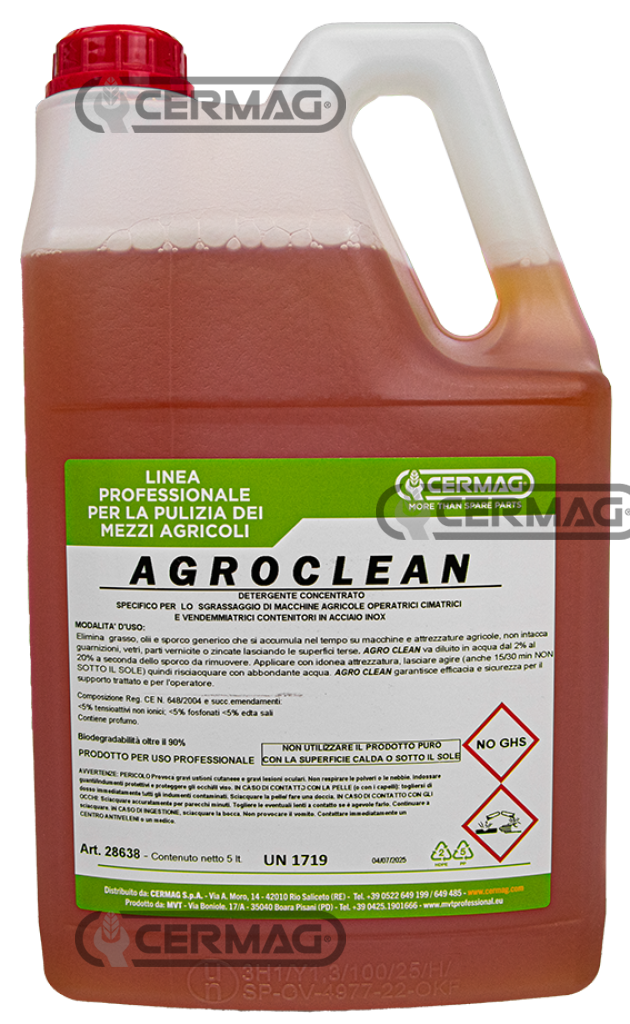 DETERGENTE FORTEMENTE SGRASSANTE AGRO CLEAN