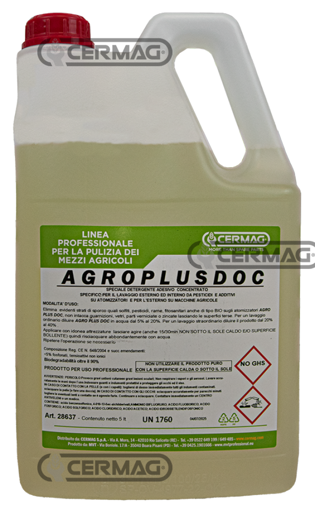 DETERGENTE PER LA RIMOZIONE DEI PESTICIDI AGRO PLUS DOC