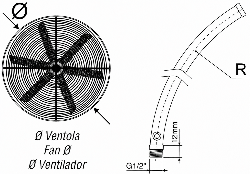 ASTE INOX IRRORAZIONE ATOMIZZATORE