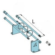 KIT TIRANTI DI ASSEMBLAGGIO VALVOLE FLANGIATE ARAG 463/863 ZINCATI