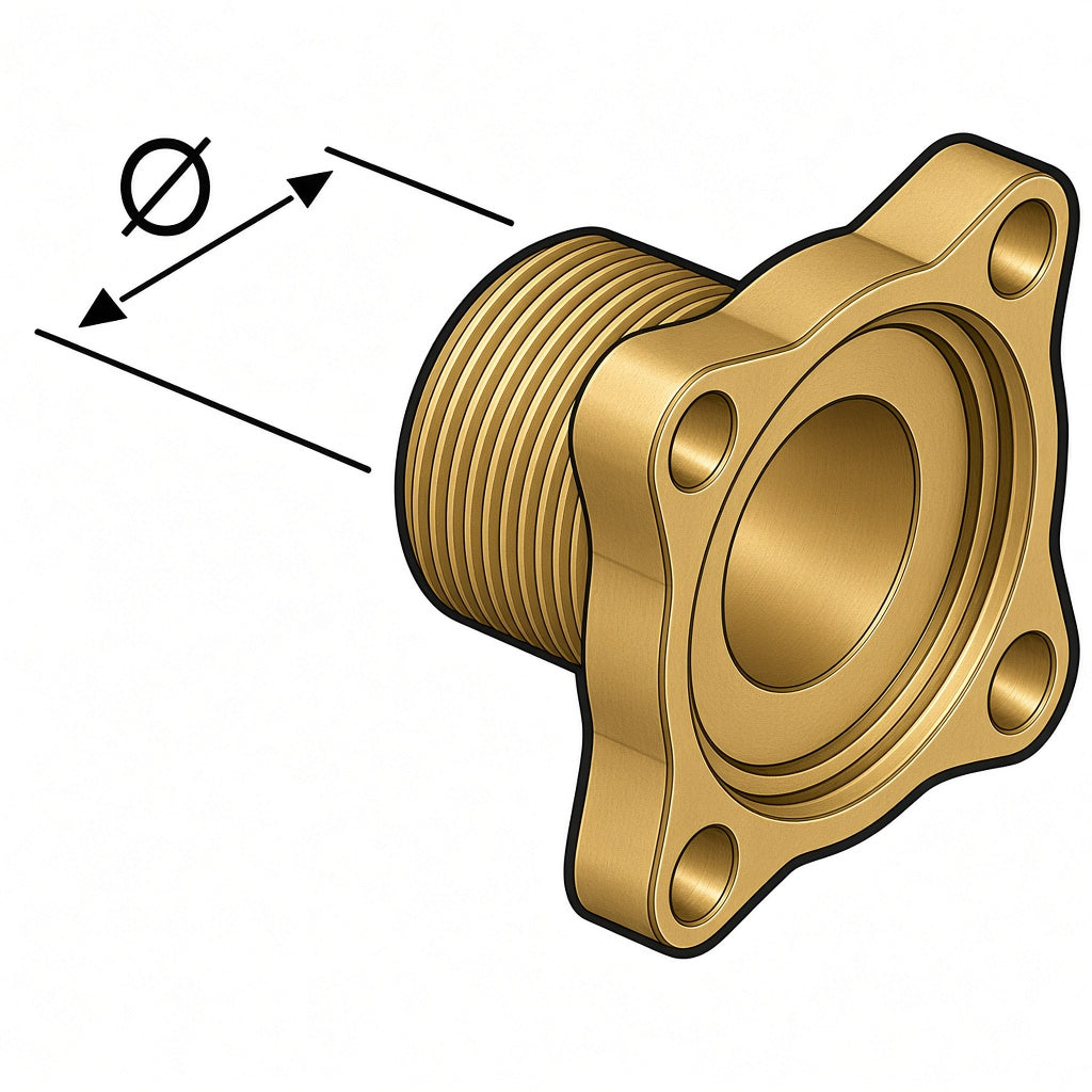 FLANGE FILETTATE PER VALVOLE ARAG FLANGIATE 463/863