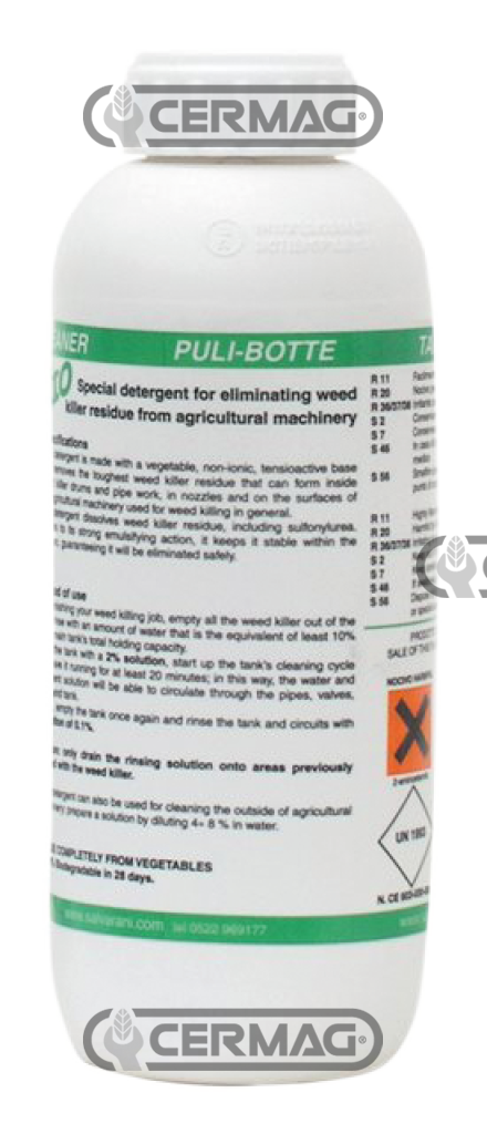 PULI - BOTTE: DETERGENTE BIO PER MACCHINE DA DISERBO E ATOMIZZATORI