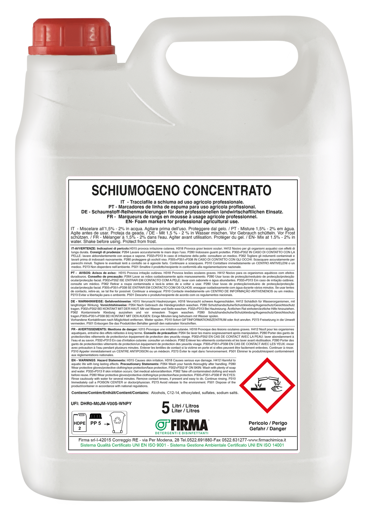 SCHIUMOGENO CONCENTRATO ARAG